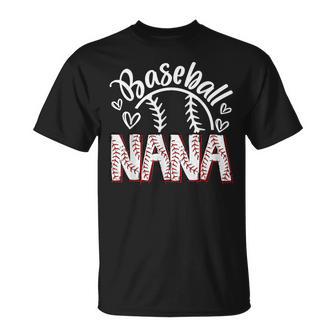 Baseball Nana Cute Proud Loud Senior Baseball Player Nana T-Shirt - Thegiftio UK