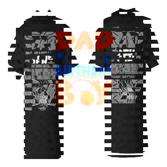 Basketball Dad Of The Birthday Boy Family Matching T-Shirt | Seseable UK