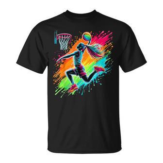 Basketball Player Girl Basketballer T-Shirt - Thegiftio UK