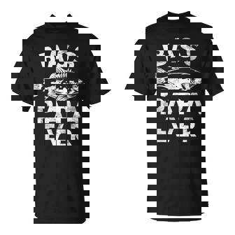 Bass Papa Ever Fishing Papa Father's Day T-Shirt - Thegiftio