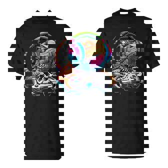 Bearded Dragon Gamer Lizard Gaming Video Games T-Shirt | Seseable CA