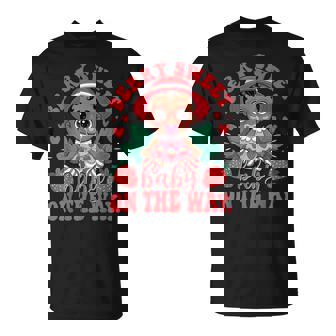 Berry Sweet Baby On The Way Baby Shower Black Girl T-Shirt - Thegiftio