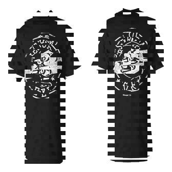 Best Grumpa Ever Fist Bump Circle Emblem Grumpa T-Shirt - Monsterry