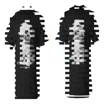 Bichon Frise Dog Motif Pet Illustration Bichon Frise T-Shirt | Mazezy