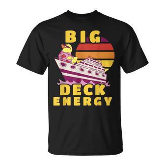 Big Deck Energy Cruise Ship Duck Travel Vacation Men T-Shirt - Thegiftio UK