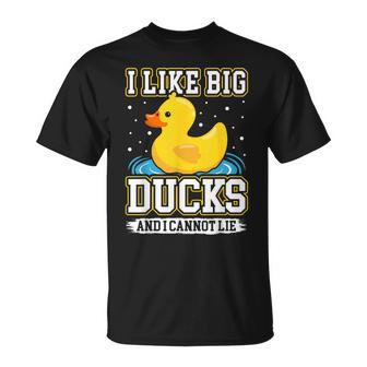 I Like Big Ducks And I Cannot Lie Rubber Duck T-Shirt - Thegiftio UK