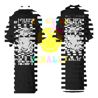 Big Sister Finally Retro Big Sister Girls Toddlers T-Shirt | Seseable CA