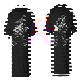 Bigfoot At Work Mailman Mail Person Delivery Sasquatch T-Shirt - Monsterry