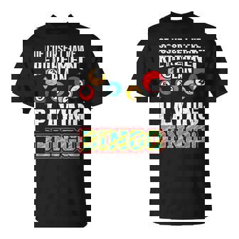 Bingo Naturally I Have A Plan For The Pension Bingo T-Shirt - Thegiftio