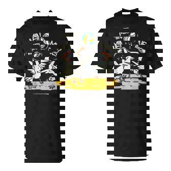 Bird Playing Volleyball Mine Game Day Beach Sports T-Shirt | Mazezy