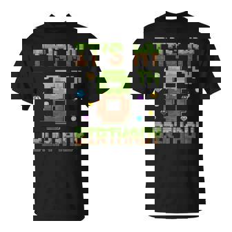 Birthday Boy Es Mi Octavo Cumpleaños Jugador De Píxeles De 8 Años Camiseta unisex - Regaloses