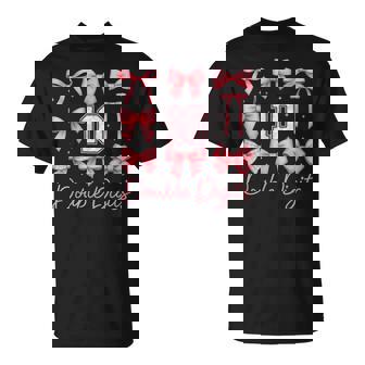 Birthday Girl Coquette Bow Pink Double Digits 10 Years Old T-Shirt | Mazezy