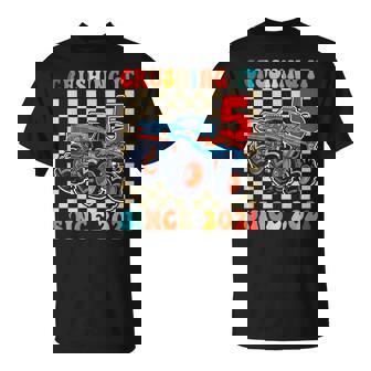 Birthday Monster Truck 5 Year Old Boys 5Th Party Born 2021 T-Shirt | Seseable UK