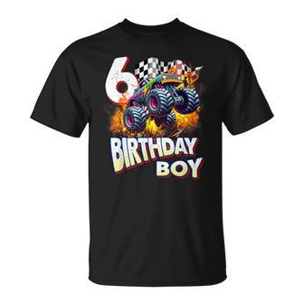 Birthday Monster Truck 6 Year Old Boys 6Th Party Born 2019 T-Shirt - Thegiftio UK
