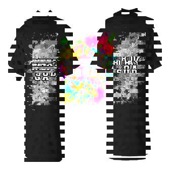 Birthday Squad Paint Splashes Party Matching Paint Birthday T-Shirt - Monsterry