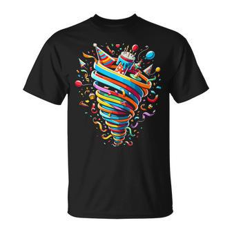 Birthday Tornado Weather Meteorologist Happy Bday T-Shirt - Thegiftio UK