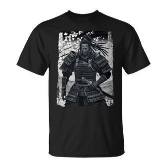 Black Afro African Japanese Style Yasuke Samurai T-Shirt - Thegiftio
