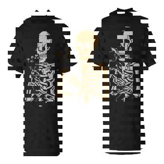 Black Cat Apparel Halloween Graphic -Adults Cat Mom Cat Dad Black Small T-Shirt - Thegiftio