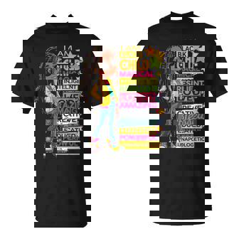 I Am Black Child History Month African American Youth Roots T-Shirt - Thegiftio