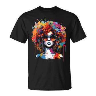 Black Queen Dripping Afro Melanin Junenth T-Shirt - Thegiftio UK