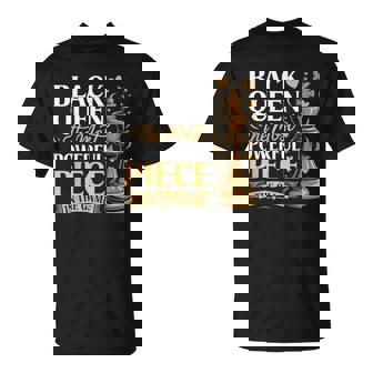 Black Queen Most Powerful Piece Black History Month Women T-Shirt - Seseable