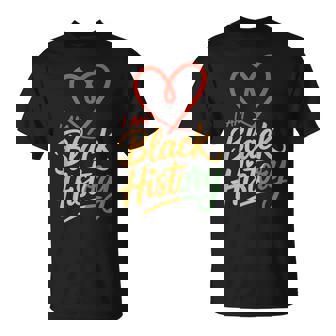 I Am Black History Heart Month Pride Women T-Shirt - Monsterry