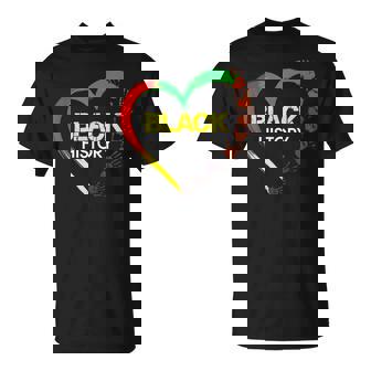 Black History Heart Black History Month T-Shirt - Monsterry