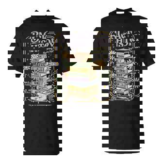 Black History Month Books Retro Black African Teacher Women T-Shirt - Seseable