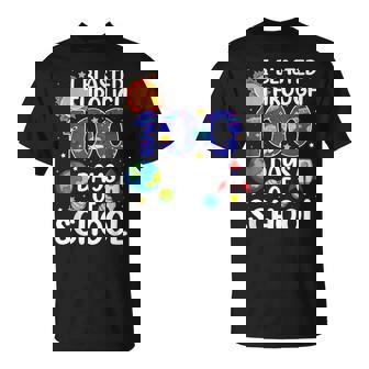 I Blasted Through 100 Days Of School Space 100 Days Smarter T-Shirt - Monsterry