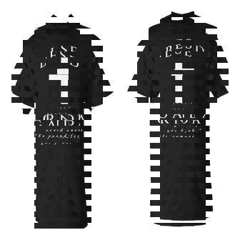 Blessed Grandpa Christian James 1 17 Scripture Quote Cross T-Shirt | Seseable UK