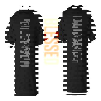 Blessed Olive Army Solar Orange Color Match God Blessed T-Shirt - Thegiftio