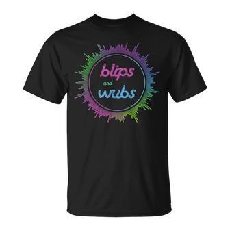 Blips And Wubs Electronic Music IDM Club T-Shirt | Mazezy