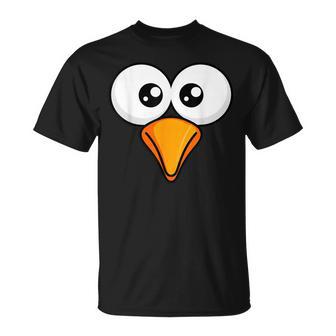 Blue Bird Costume Face Animal Easy Halloween T-Shirt - Monsterry