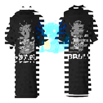 Bobalotl Axolotl Boba Tea T-Shirt - Monsterry