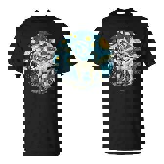 Bobcat Animal Du Zoo –An Goghtyle Nuit Étoilée T-Shirt - Cadeauxyz