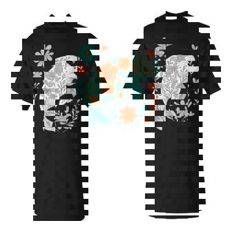 Boho Floral Mana Ocean Summer Beach Lover Sea Animal T-Shirt - Monsterry