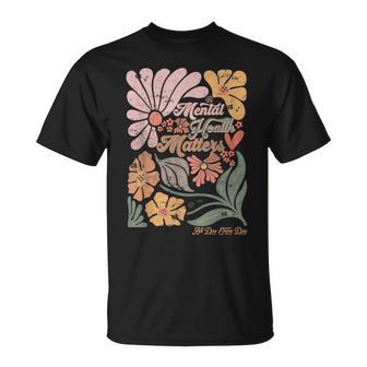 Boho Mental Health Matters All Day Every Day Inspirational T-Shirt - Thegiftio UK