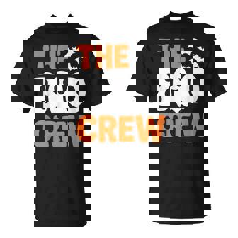 The Boo Crew Comedy Ghost Spooky Season Outfit T-Shirt | Mazezy