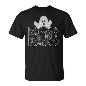 Boo Ghost Happy Halloween Spooky Season Trick Or Treat T-Shirt - Thegiftio