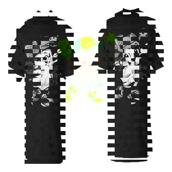 Boo Ghost Halloween Pickleball Pickle Ball Womens T-Shirt - Thegiftio