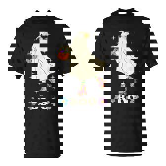 Boo Roller Skating Hippie Ghost Love Roller Skate Halloween T-Shirt | Mazezy