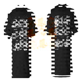 Boohaw Ghost Halloween Cowboy Boots Cowgirl Costume T-Shirt | Seseable UK