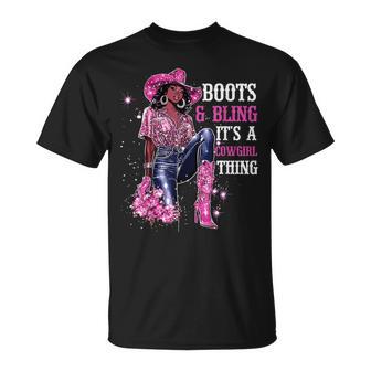 Boots And Bling It's Cowgirl ThingBlack History Month Pride T-Shirt - Monsterry