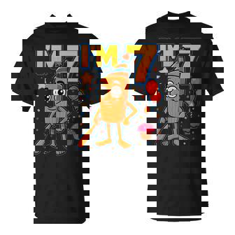 Boy Tung Tung Sahur 7 Year Old Italian Brainrot 7Th Birthday T-Shirt | Seseable UK