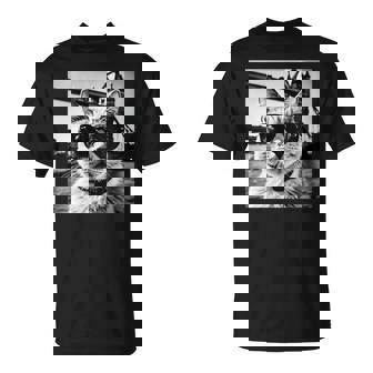 British Vacation And Cat Sightseeing In London T-Shirt | Mazezy