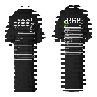 Broccoli Nutrition Facts T-Shirt | Mazezy