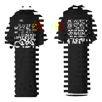 Brother 1St Birthday Cowboy Western Brother Birthday Boy T-Shirt - Thegiftio