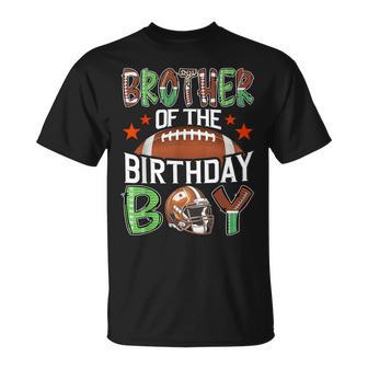 Brother Of The Birthday Boy Game Day Football T-Shirt - Thegiftio UK
