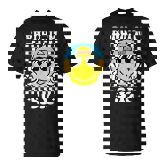 Bruh I'm Six 6 6Th Birthday Groovy Boys Girls 6 Years Old T-Shirt | Mazezy