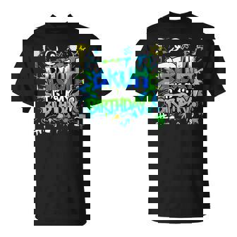 Bruh It's My Birthday Colorful Drip Graffiti Bday Boy N T-Shirt | Seseable FR